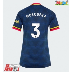 Arsenal Cristhian Mosquera #3 Segunda Equipación Mujer 2026-27 Manga Corta